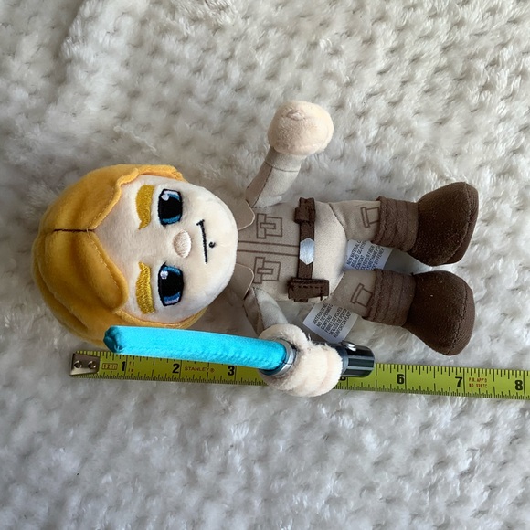 STAR WARS Luke Skywalker by Mattel Plush Figure with Light Up Lightsaber Doll - Picture 8 of 12